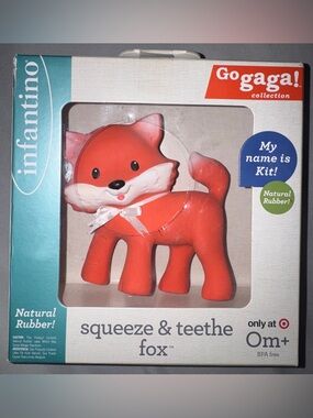 Infantino Go Gaga! collection "Kit" the fox squeeze teethe toy Target exclusive